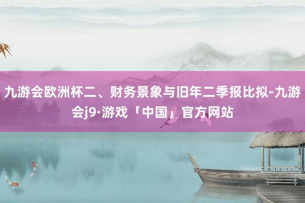 九游会欧洲杯二、财务景象与旧年二季报比拟-九游会j9·游戏「中国」官方网站